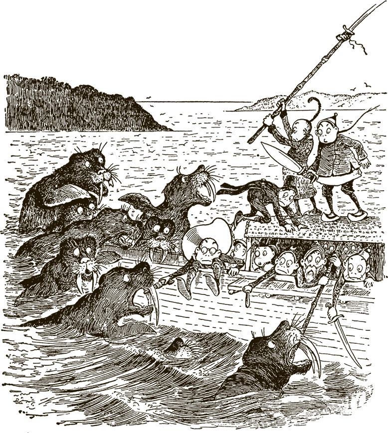 Иллюстрация к книге — Приключения Мурзилки и маленьких человечков [i_323.jpg]