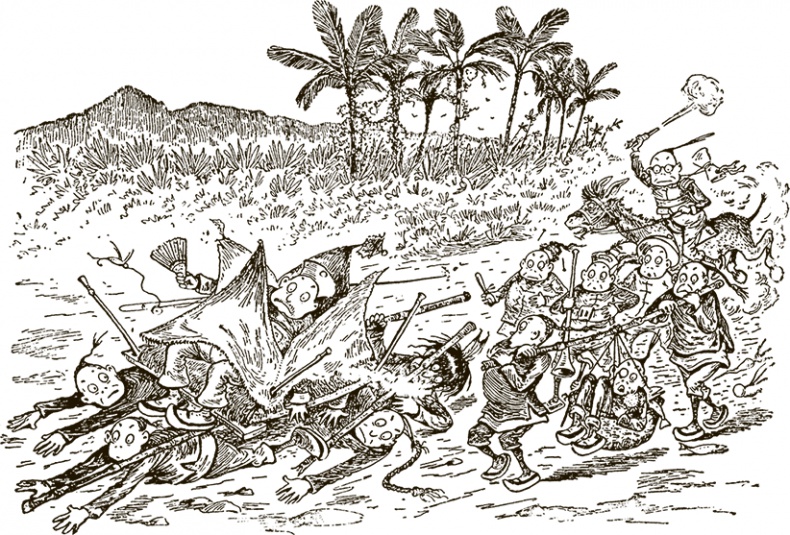 Иллюстрация к книге — Приключения Мурзилки и маленьких человечков [i_335.jpg]