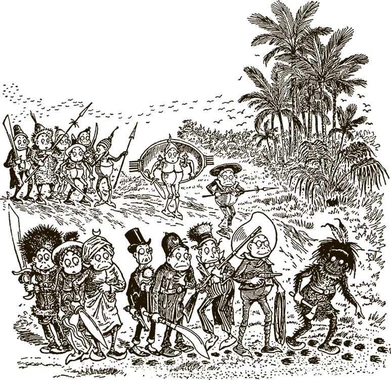 Иллюстрация к книге — Приключения Мурзилки и маленьких человечков [i_347.jpg]