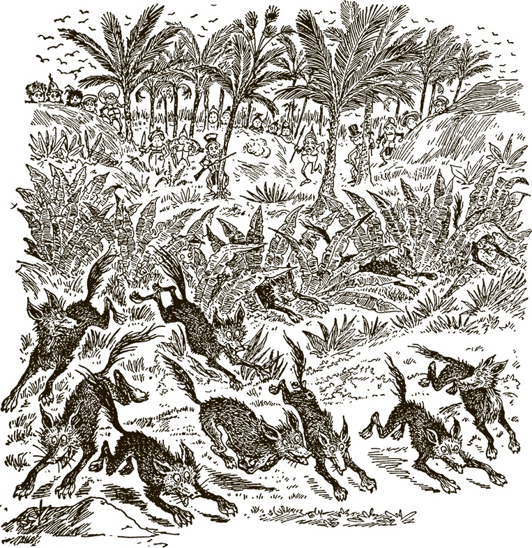 Иллюстрация к книге — Приключения Мурзилки и маленьких человечков [i_348.jpg]