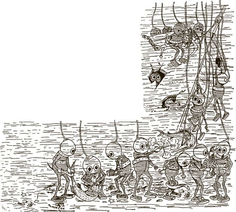 Иллюстрация к книге — Приключения Мурзилки и маленьких человечков [i_353.jpg]