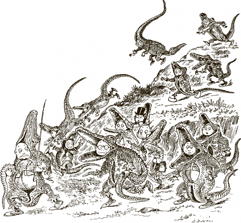 Иллюстрация к книге — Приключения Мурзилки и маленьких человечков [i_379.jpg]