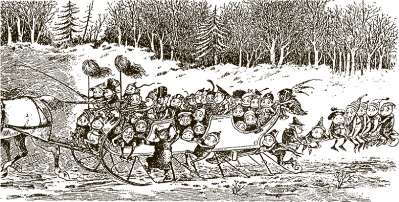 Иллюстрация к книге — Приключения Мурзилки и маленьких человечков [i_391.jpg]