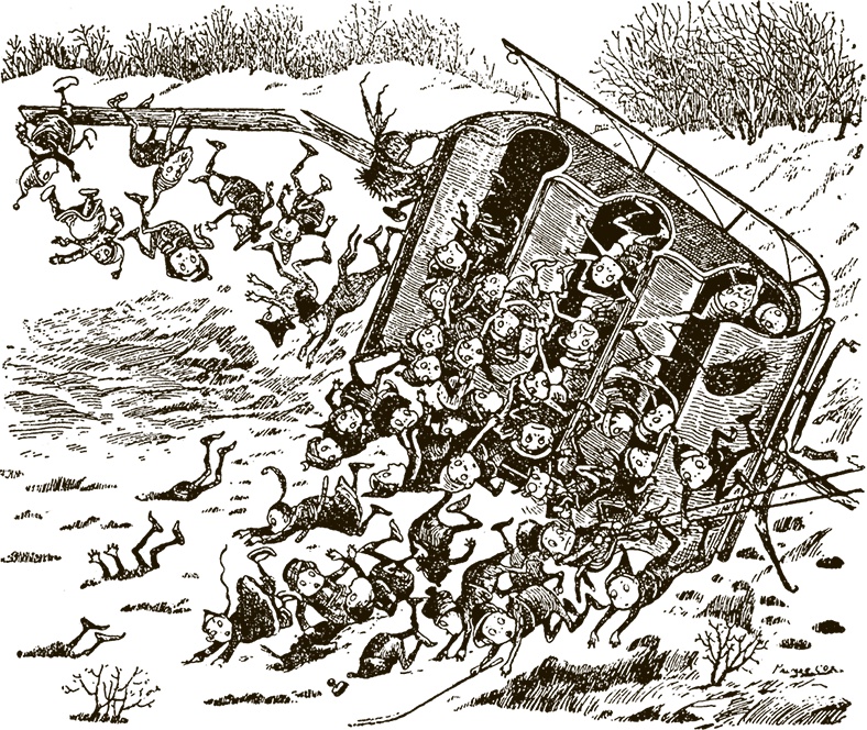 Иллюстрация к книге — Приключения Мурзилки и маленьких человечков [i_394.jpg]