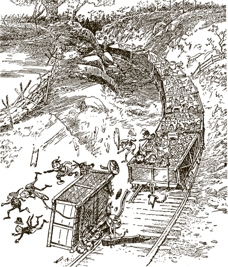 Иллюстрация к книге — Приключения Мурзилки и маленьких человечков [i_399.jpg]