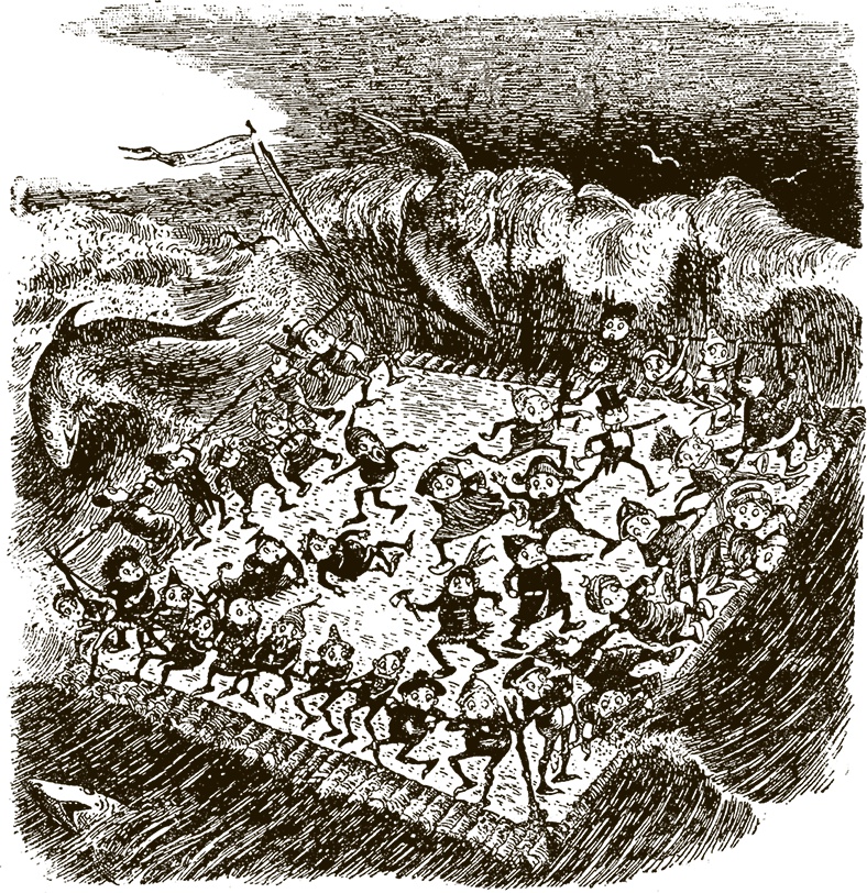 Иллюстрация к книге — Приключения Мурзилки и маленьких человечков [i_411.jpg]