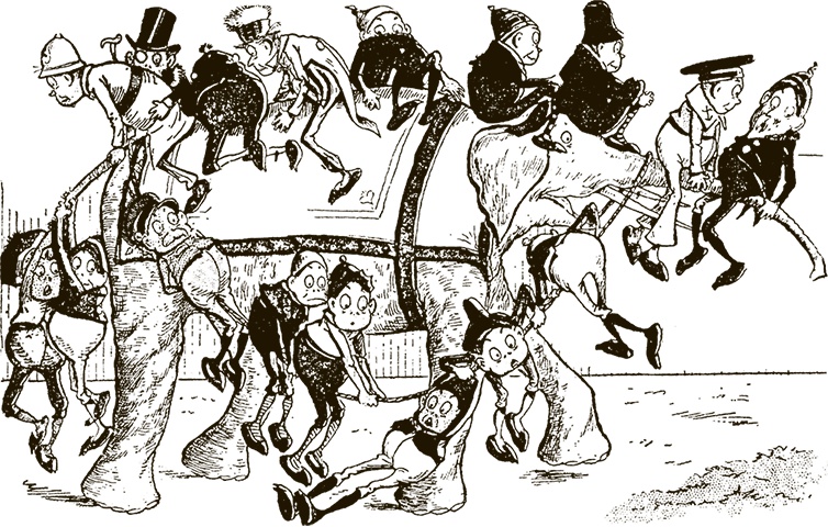 Иллюстрация к книге — Приключения Мурзилки и маленьких человечков [i_451.jpg]