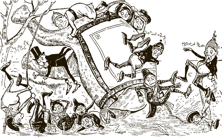 Иллюстрация к книге — Приключения Мурзилки и маленьких человечков [i_452.jpg]