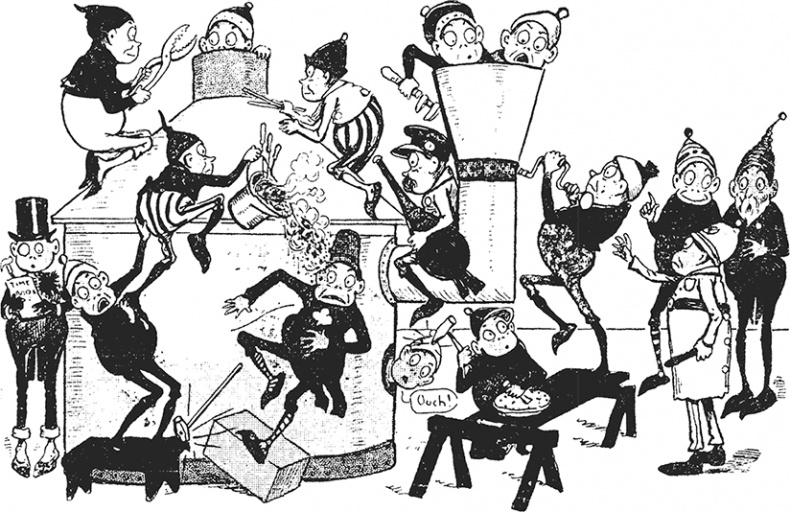 Иллюстрация к книге — Приключения Мурзилки и маленьких человечков [i_459.jpg]