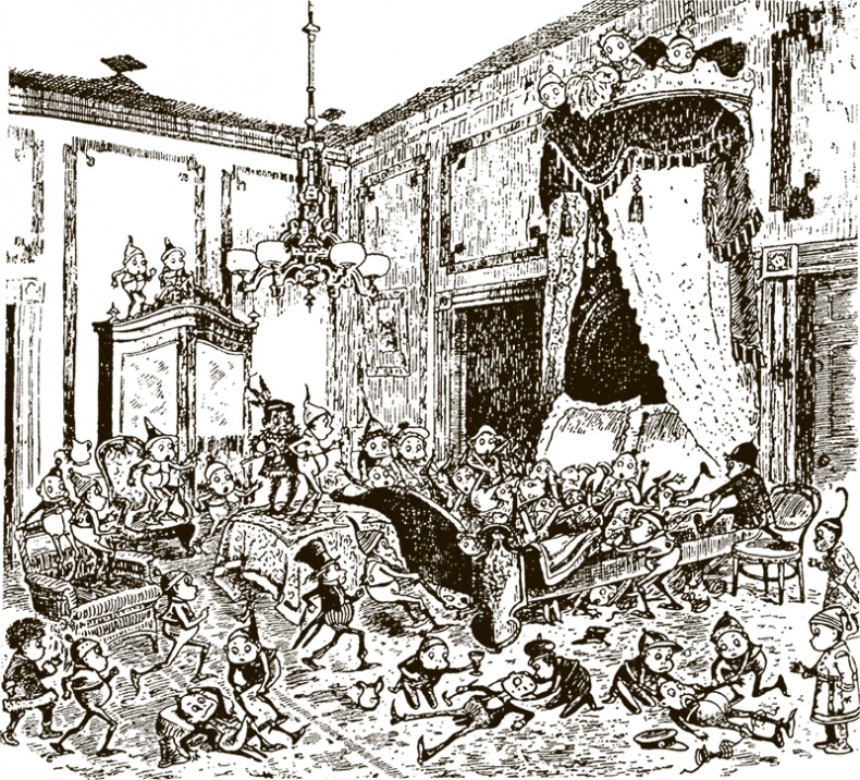 Иллюстрация к книге — Приключения Мурзилки и маленьких человечков [i_467.jpg]