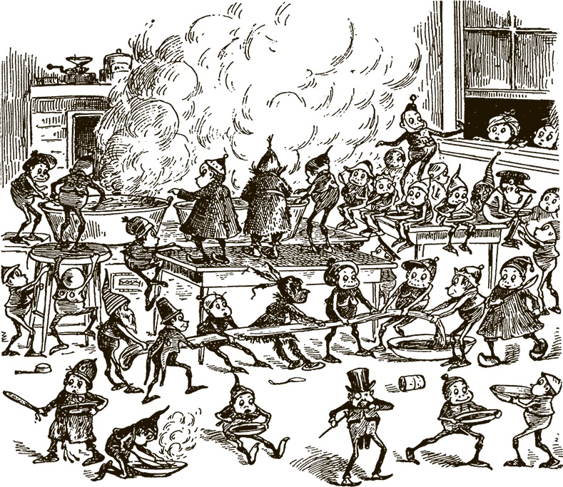 Иллюстрация к книге — Приключения Мурзилки и маленьких человечков [i_484.jpg]