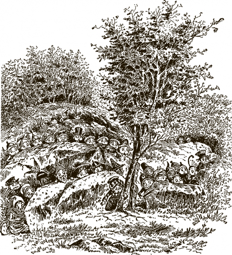 Иллюстрация к книге — Приключения Мурзилки и маленьких человечков [i_487.jpg]