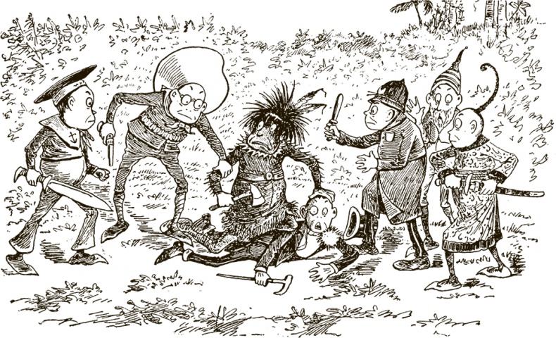 Иллюстрация к книге — Приключения Мурзилки и маленьких человечков [i_526.jpg]