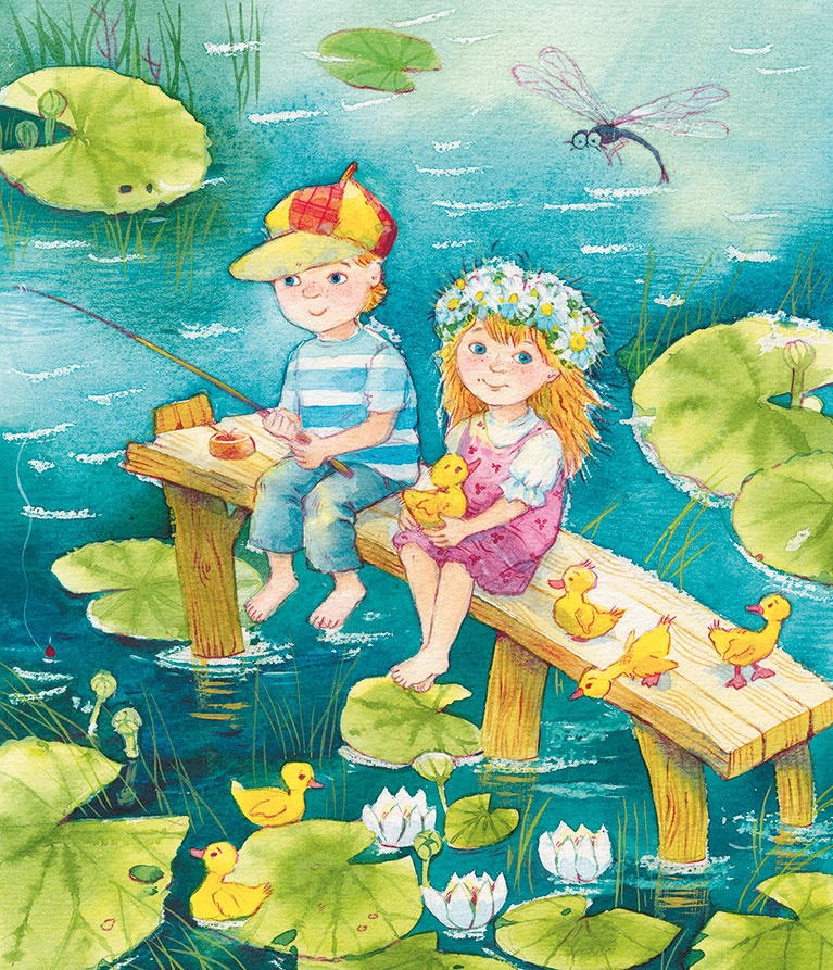 Иллюстрация к книге — Храбрый утенок [i_001.jpg]