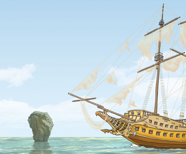Иллюстрация к книге — Пираты Кошачьего моря. Мумия Мятежника [i_018.jpg]