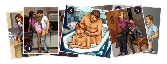 Иллюстрация к книге — Домашние секреты. 40 вариантов любви на кухне, в ванной или прихожей. Секс-каталог для неугомонных парочек [i_001.jpg]