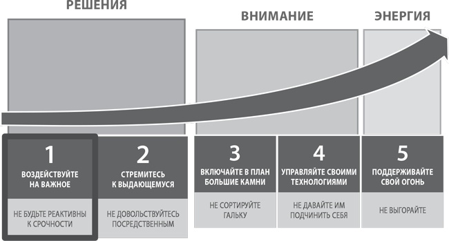 Иллюстрация к книге — Пять правил выдающейся эффективности. Как достигать главных целей без перегрузок и выгорания [i_005.jpg]