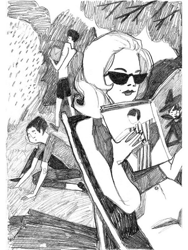 Иллюстрация к книге — Зеленый велосипед на зеленой лужайке [image_29.jpg]