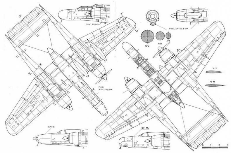 Иллюстрация к книге — Nortrop P-61 BLack Widow. Тяжелый ночной истребитель США [pic_77.jpg]