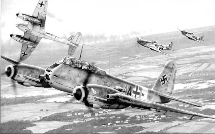 Иллюстрация к книге — Messershmitt Me 210/410 [pic_1.jpg]