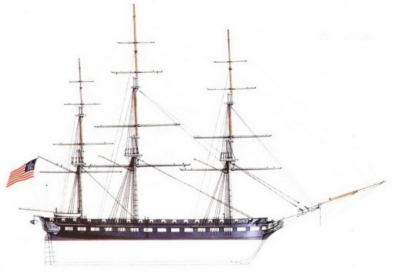 Иллюстрация к книге — Американские фрегаты, 1794–1826 [pic_31.jpg]