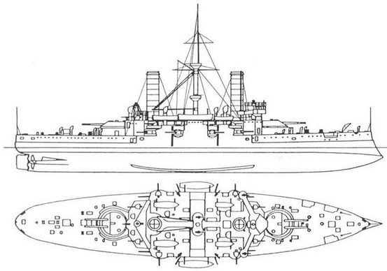 Иллюстрация к книге — Броненосные крейсера типа «Гарибальди» [pic_5.jpg]