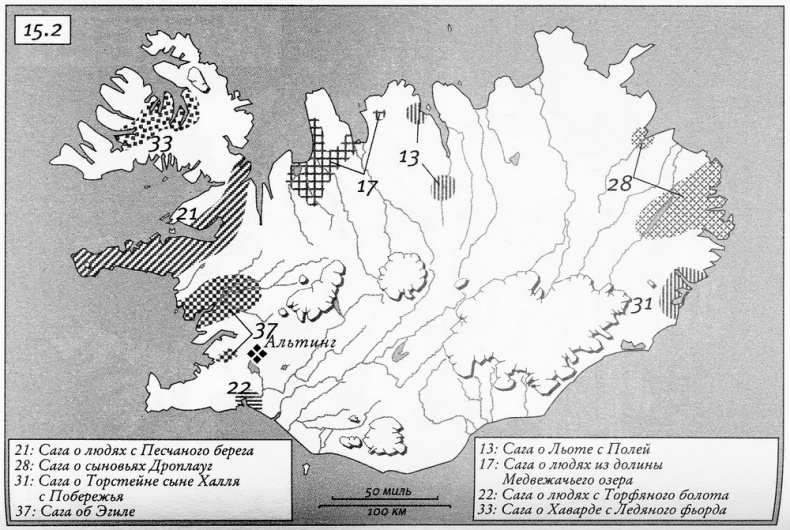 Иллюстрация к книге — Исландия эпохи викингов [map152.jpg]