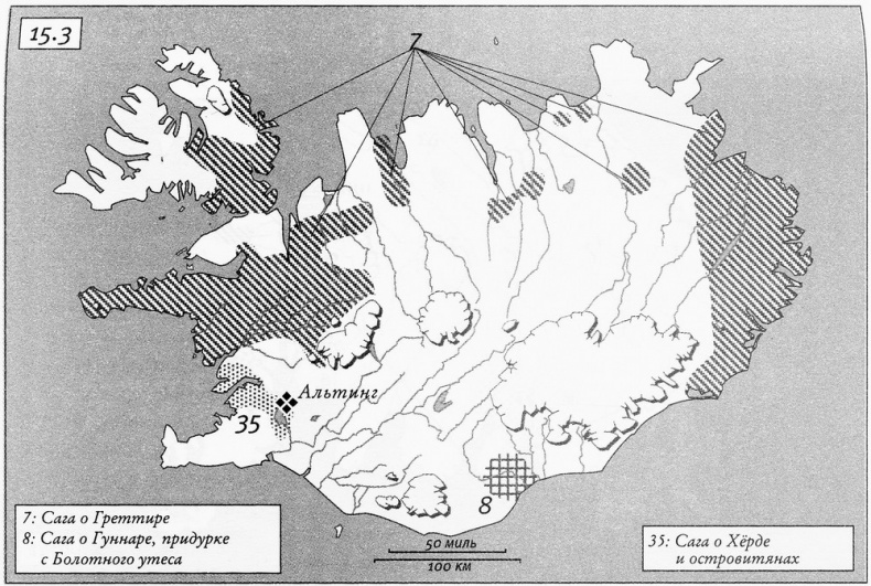 Иллюстрация к книге — Исландия эпохи викингов [map153.jpg]