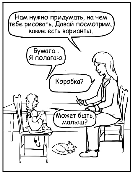 Иллюстрация к книге — Как говорить, чтобы маленькие дети вас слушали. Руководство по выживанию с детьми от 2 до 7 лет [i_073.jpg]