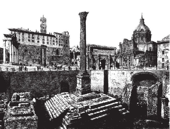 Иллюстрация к книге — Здесь был Рим. Современные прогулки по древнему городу [i_021.jpg]