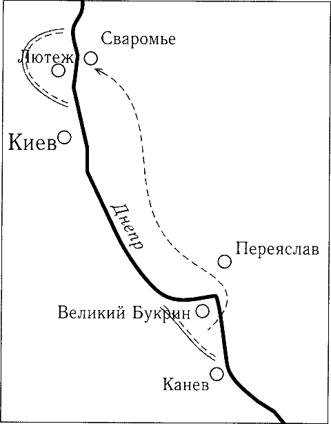 Иллюстрация к книге — Танки ведет Рыбалко. Боевой путь 3-й Гвардейской танковой армии [sch063.jpg]
