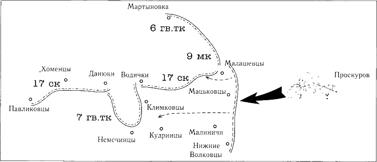 Иллюстрация к книге — Танки ведет Рыбалко. Боевой путь 3-й Гвардейской танковой армии [sch090.jpg]