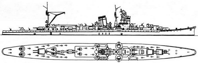 Иллюстрация к книге — Легкие крейсера Японии. 1917-1945 гг. [img_174.jpg]