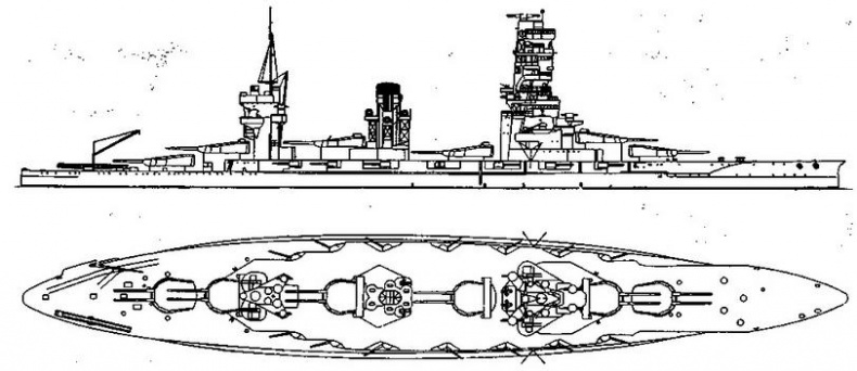 Иллюстрация к книге — Линейные корабли Японии. 1909-1945 гг. [img_38.jpg]