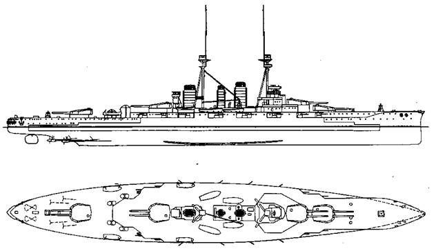Иллюстрация к книге — Линейные крейсера Японии. 1911-1945 гг. [pic_13.jpg]