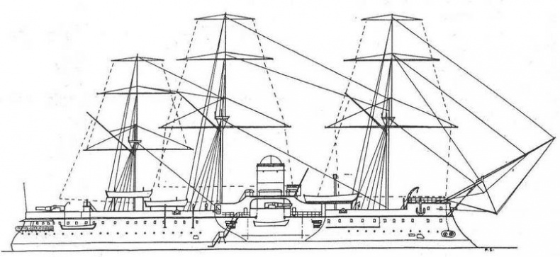 Иллюстрация к книге — Броненосцы типа “Редутабль&quot; (1871-1921) [img_29.jpg]