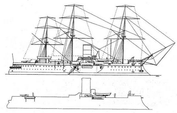 Иллюстрация к книге — Броненосцы типа “Редутабль&quot; (1871-1921) [img_8.jpg]