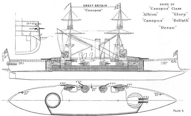 Иллюстрация к книге — Броненосцы типа «Канопус», 1896–1922 гг. [pic_7.jpg]