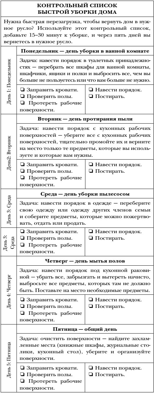 Иллюстрация к книге — Волшебная уборка. Идеальный порядок в доме за 10 минут в день [i_016.jpg]