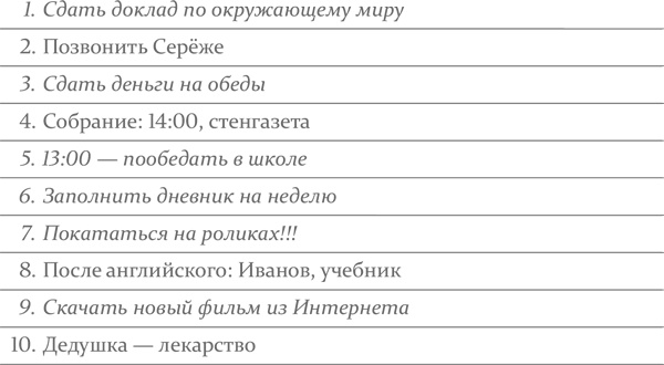 Иллюстрация к книге — Тайм-менеджмент для школьника. Как Федя Забывакин учился временем управлять [i_066.jpg]