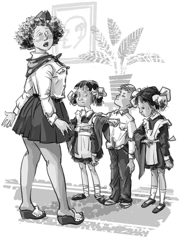 Иллюстрация к книге — Богиня Чортичо. Про черную руку, питонцев, платье в горошек и красивую девочку из прошлого века [img_16.jpg]