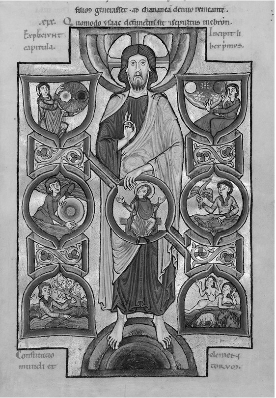 Иллюстрация к книге — Сотворение мира в иконографии средневекового Запада. Опыт иконографической генеалогии [i_072.jpg]