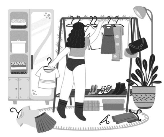 Иллюстрация к книге — Гардероб наизнанку. Как индустрия моды уничтожает планету и для чего нужно вывернуть свой шкаф [img_17.jpg]