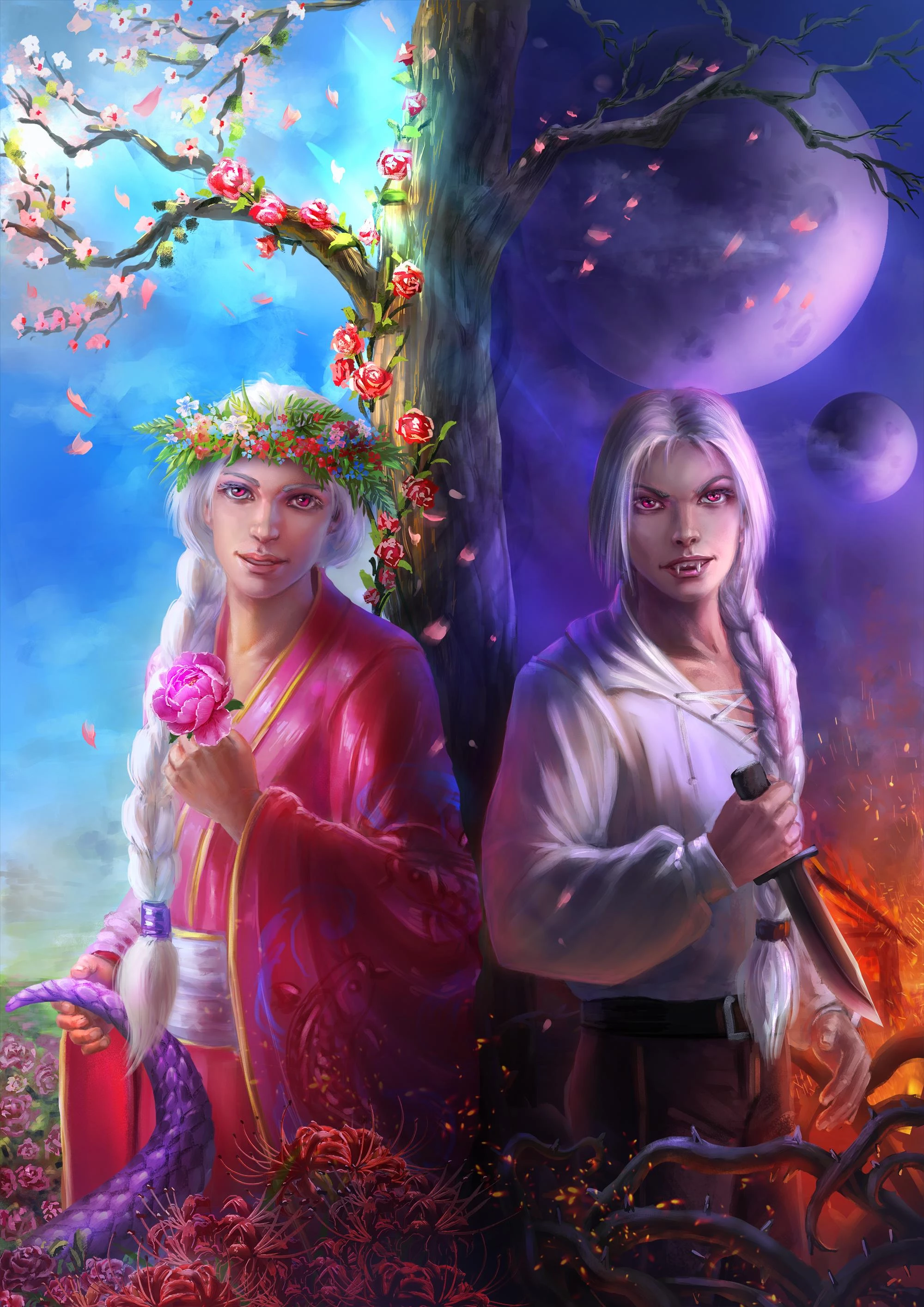 Иллюстрация к книге — Цветочек. История о заигравшемся лицедее. Том 1 [image1.webp]