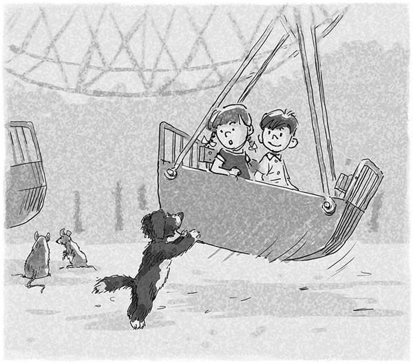 Иллюстрация к книге — Кот Страус и пещера страха [i_007.webp]