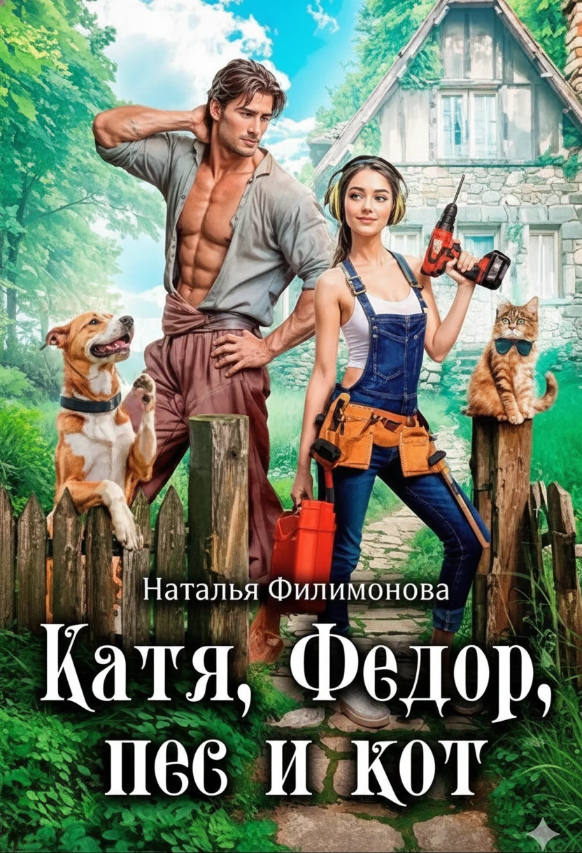 Книга Катя, Фёдор, пёс и кот
