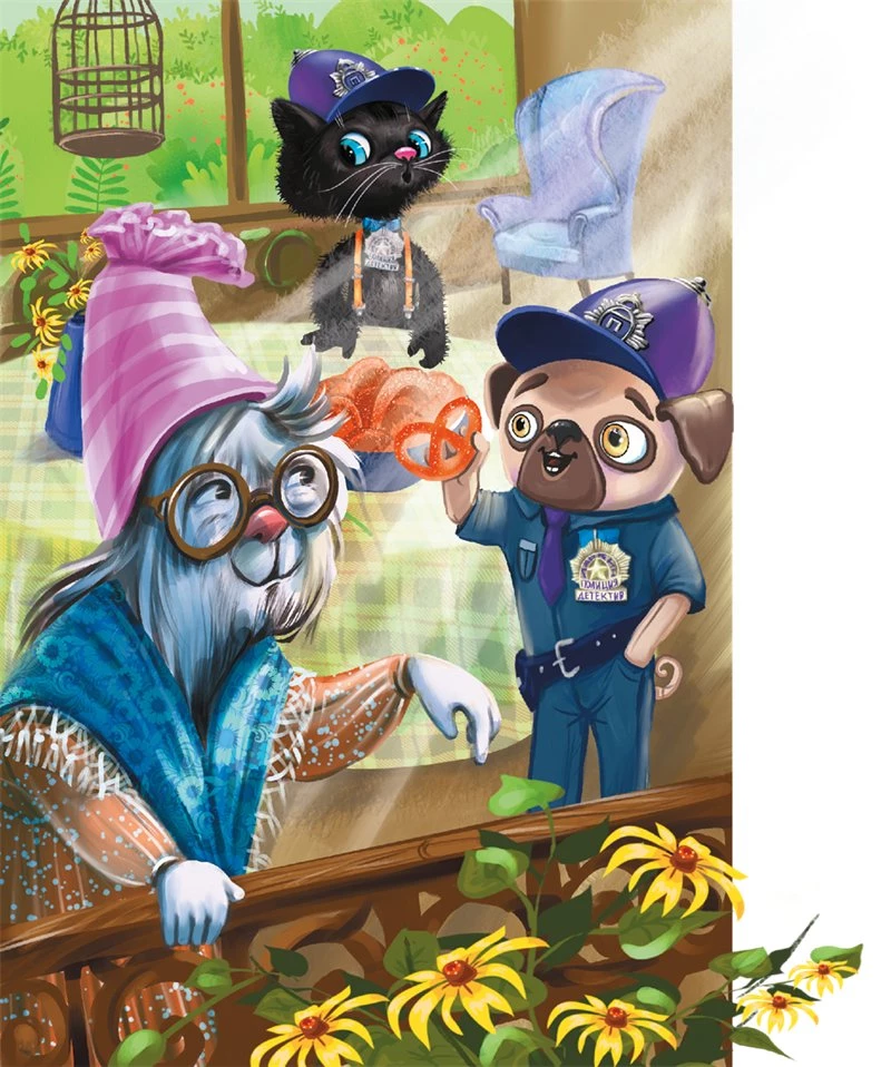 Иллюстрация к книге — Кот Мурмяу: детектив-неудачник. Съедобное преступление в городе псов [i_005.webp]