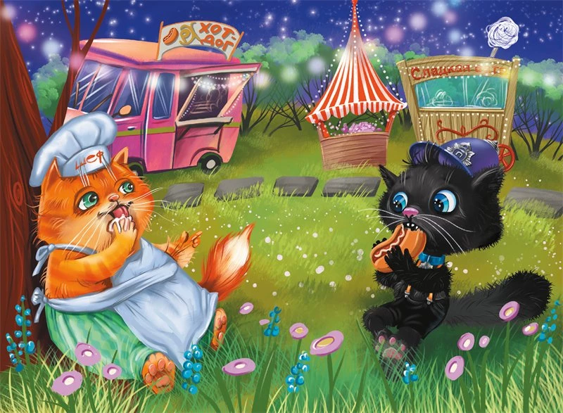 Иллюстрация к книге — Кот Мурмяу: детектив-неудачник. Съедобное преступление в городе псов [i_048.webp]