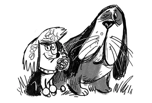 Иллюстрация к книге — Удивительные истории про собак, котов и даже хомяков [i_014.webp]