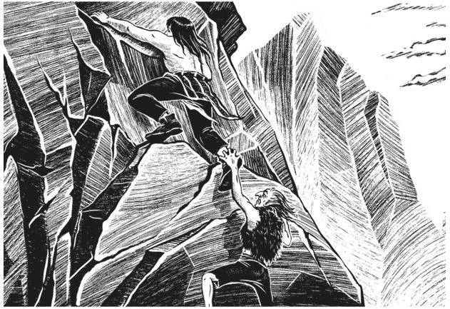 Иллюстрация к книге — Тайна серых пещер [book-illustration-10.webp]